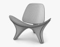 Zaha Hadid Lapella Стілець 3D модель