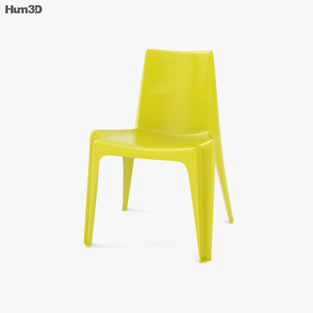 Helmut Batzner Bofinger Chair 3D model