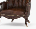 Victorian Mahogany And Leather Hall Porters Chaise Modèle 3d