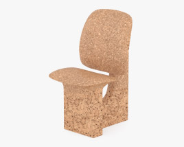 Burnt Cork Chair Made in Situ by Noe Duchaufour-Lawrance 3D model