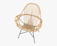 Diamond Rattan Chair 3d model