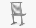 George Nakashima Woodworkers Conoid Chair 3d model