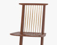 George Nakashima Woodworkers Conoid Stuhl 3D-Modell