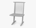 George Nakashima Woodworkers Conoid Chair 3d model