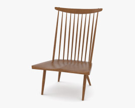 George Nakashima Woodworkers New Lounge chair 3D model