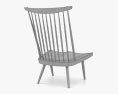George Nakashima Woodworkers New Lounge chair 3d model