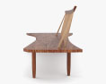 George Nakashima Woodworkers Conoid 长椅 3D模型