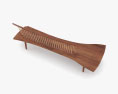George Nakashima Woodworkers Conoid Sitzbank 3D-Modell