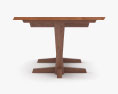 George Nakashima Woodworkers Conoid Table 3d model