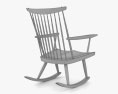 George Nakashima Woodworkers Lounge Rocker chair Modello 3D