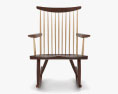 George Nakashima Woodworkers Lounge Rocker chair 3D модель