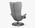 Giorgetti Tilt Swivel Wing chair 3d model