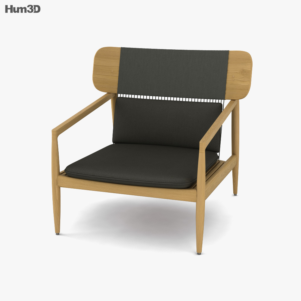 Gloster Archi Lounge chair 3D модель