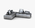 Gruppo Fox Levante Sofa 3D-Modell