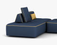 Gruppo Fox Levante Sofa 3D-Modell