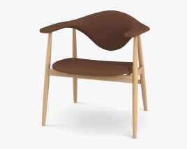 Gubi Masculo Dining chair 3D model