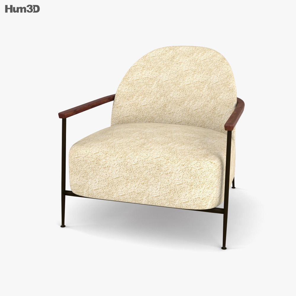 Gubi Sejour Lounge chair 3D model