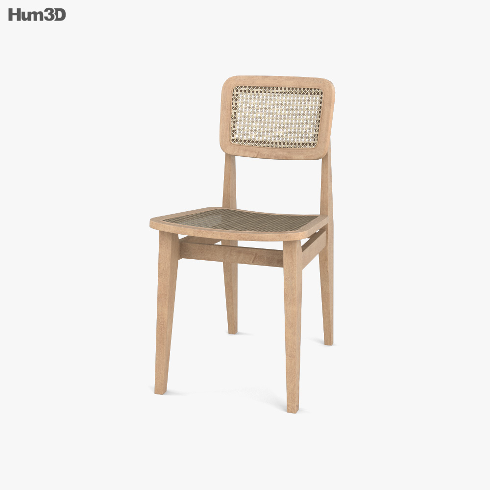 Gubi C-chair Обідній стілець 3D модель