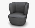 Gubi Stay Lounge chair 3d model