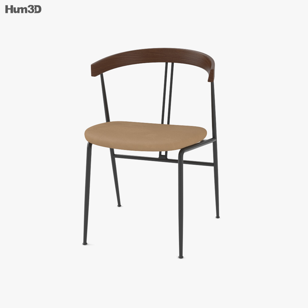 Gubi Violin Dining chair 3D model