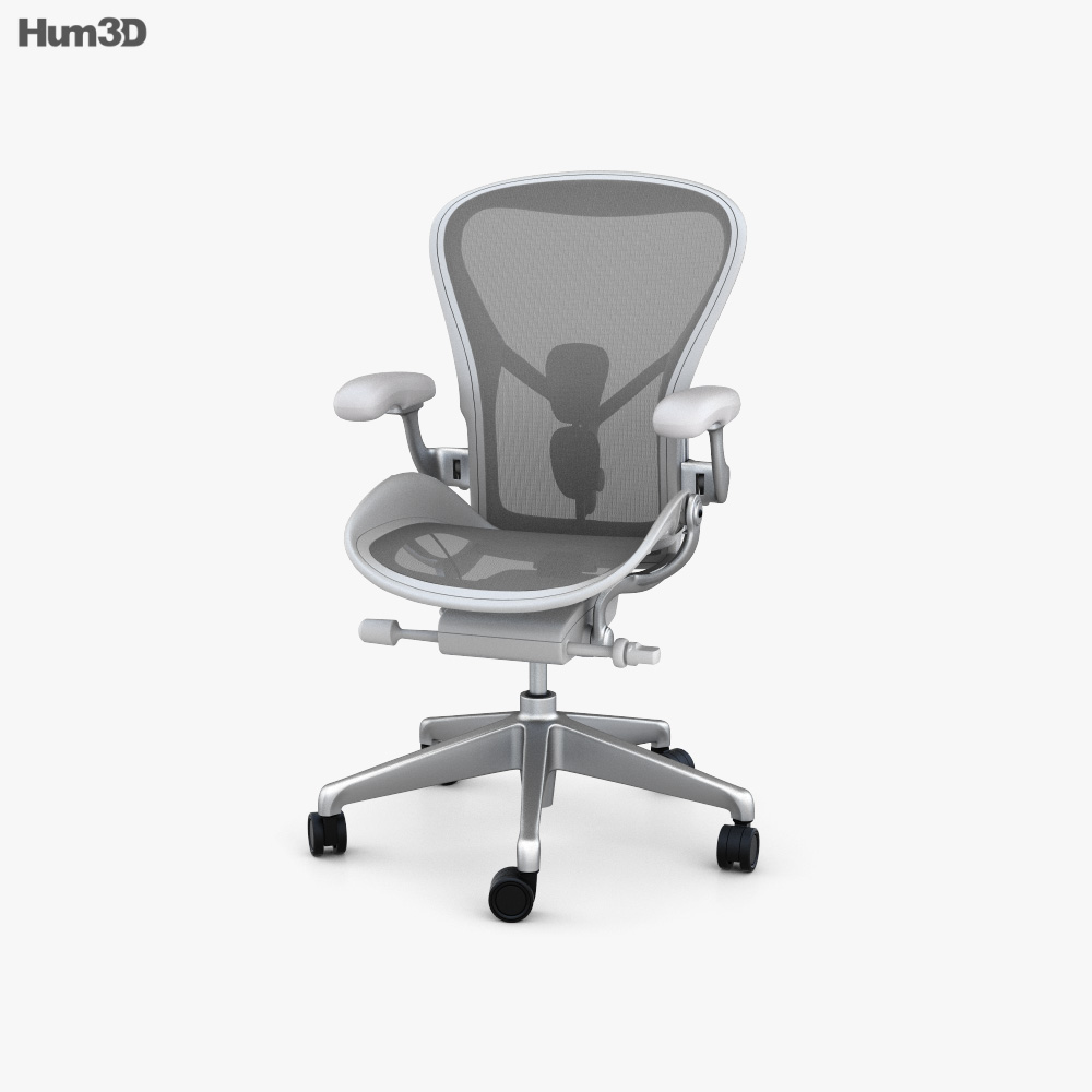 Herman Miller Aeron Chaise de Bureau Modèle 3d