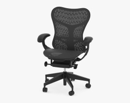 3D model of Herman Miller Mirra 2 black Office chair