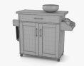 Hodedah Kücheninsel 3D-Modell