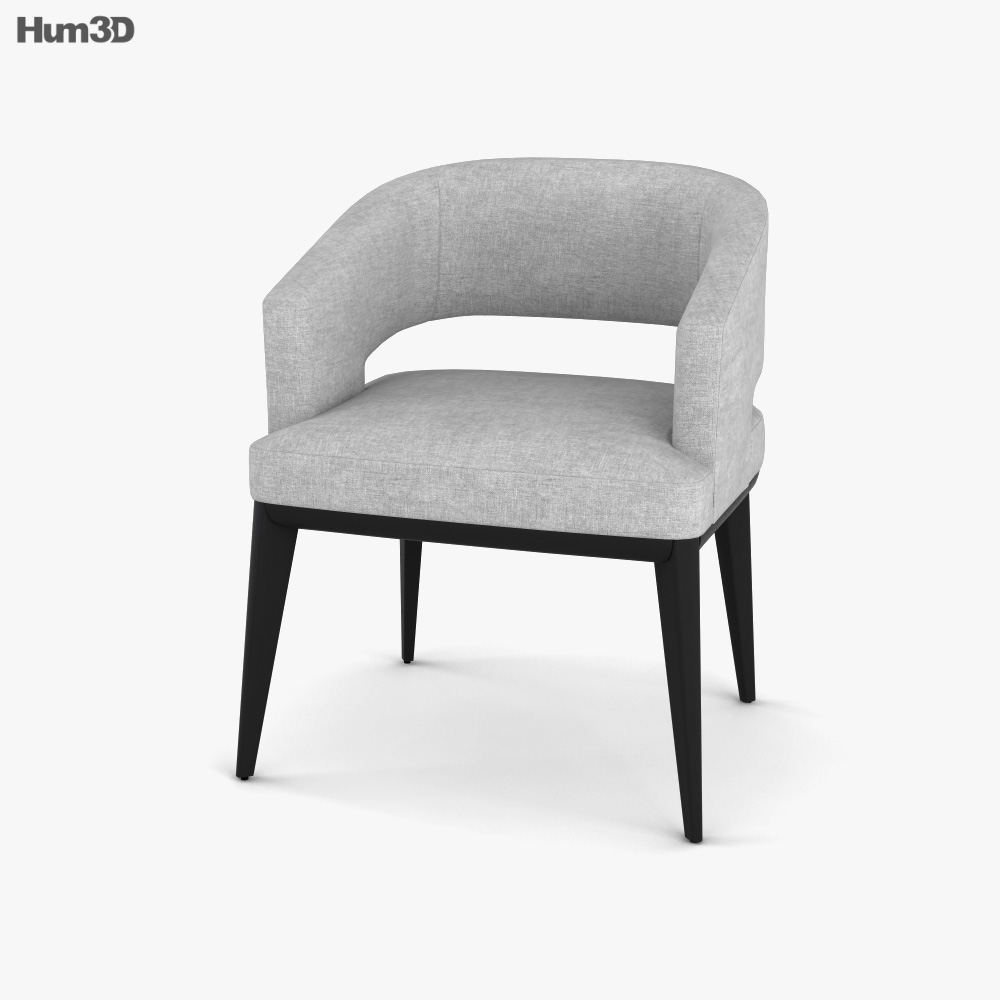 Holly Hunt Minerva Cadeira de Jantar Modelo 3d