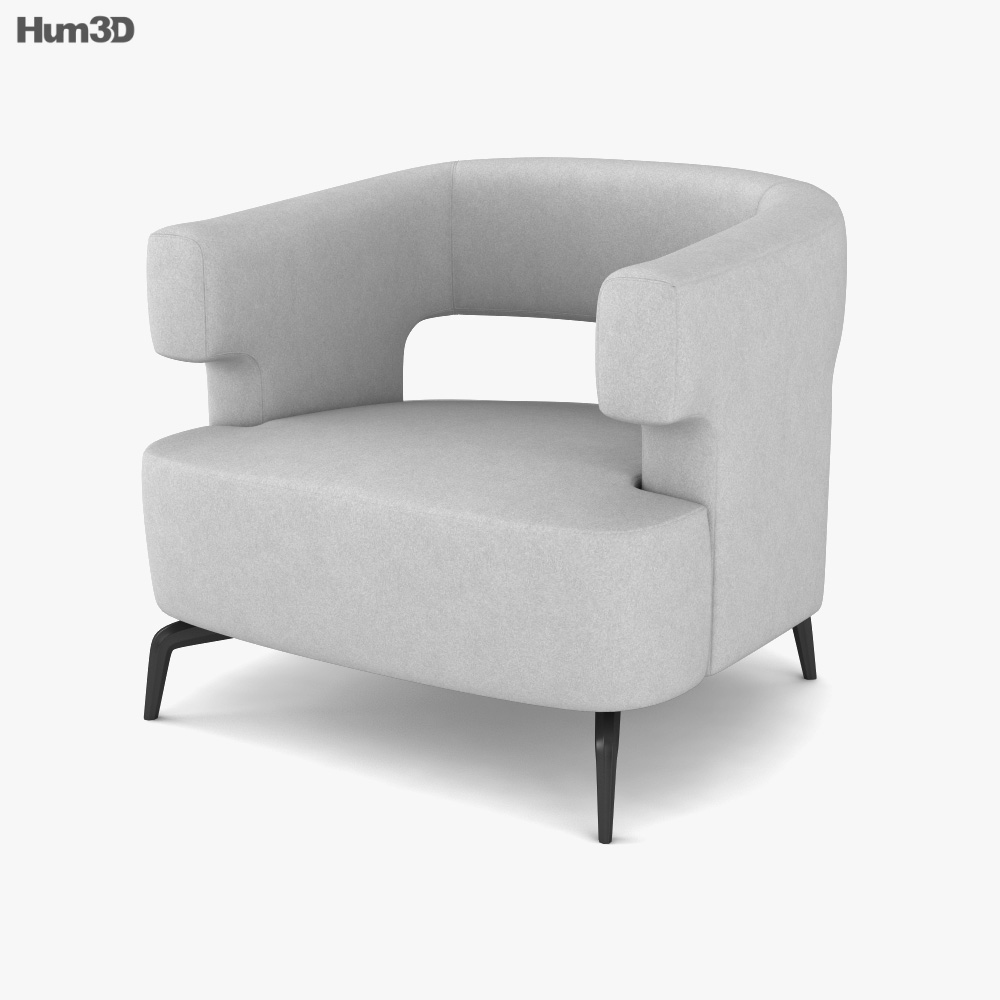 Holly Hunt Minerva Lounge chair 3D model