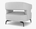 Holly Hunt Minerva Loungesessel 3D-Modell