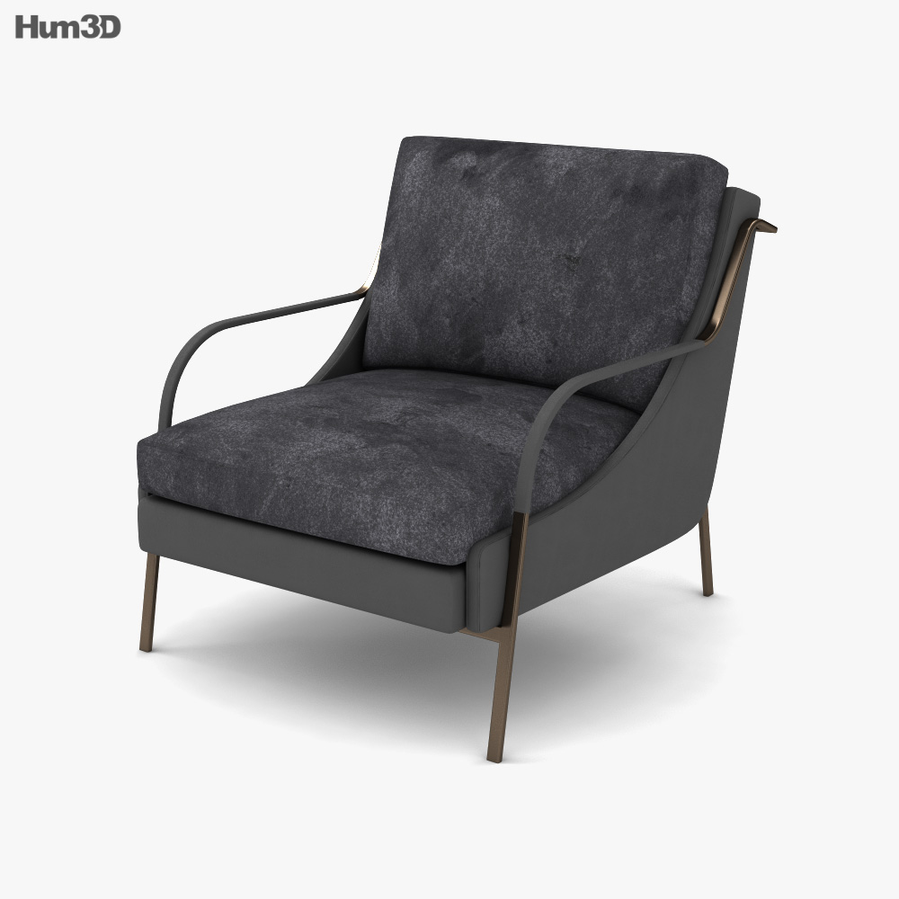 Holly Hunt Harlow Loungesessel 3D-Modell