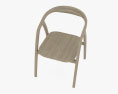 Hydile Teak Wood チェア with armrests Anta 3Dモデル