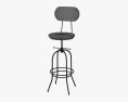 IKAYAA Swivel Bar stool 3d model