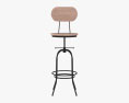IKAYAA Swivel Bar stool 3d model