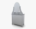 IKEA HEMNES Dresser & дзеркало 3D модель