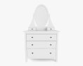 IKEA HEMNES Dresser & дзеркало 3D модель