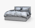 IKEA Malm 침대 3D 모델 