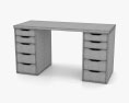 IKEA Lagkapten Scrivania table Modello 3D