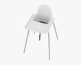 IKEA Antilop 儿童餐椅 3D模型