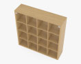 Ikea Kallax Shelving Unit Oak 3D модель