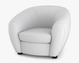 Jean Royere Polar Bear 肘掛け椅子 3Dモデル