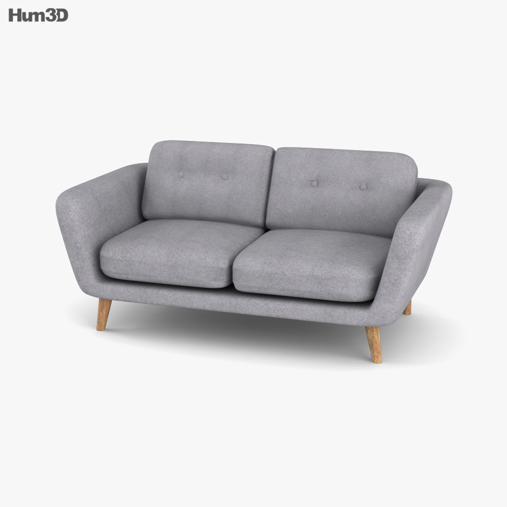 John Lewis Arlo Mittleres Sofa 3D-Modell