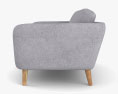 John Lewis Arlo Mittleres Sofa 3D-Modell