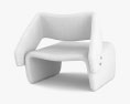 Jorge Zalszupin Ondine Cadeira de Lounge Modelo 3d