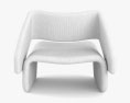 Jorge Zalszupin Ondine Lounge chair 3D 모델 