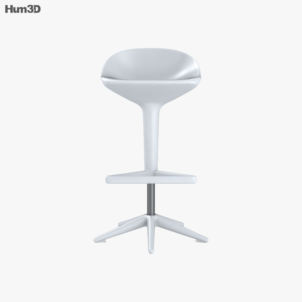Kartell Spoon stool 3D model - Download Furniture on 3DModels.org