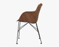 Kartell Q Wood 肘掛け椅子 3Dモデル