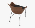Kartell Q Wood 肘掛け椅子 3Dモデル