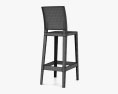 Kartell One More Bar stool 3d model