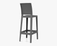 Kartell One More Bar stool 3d model